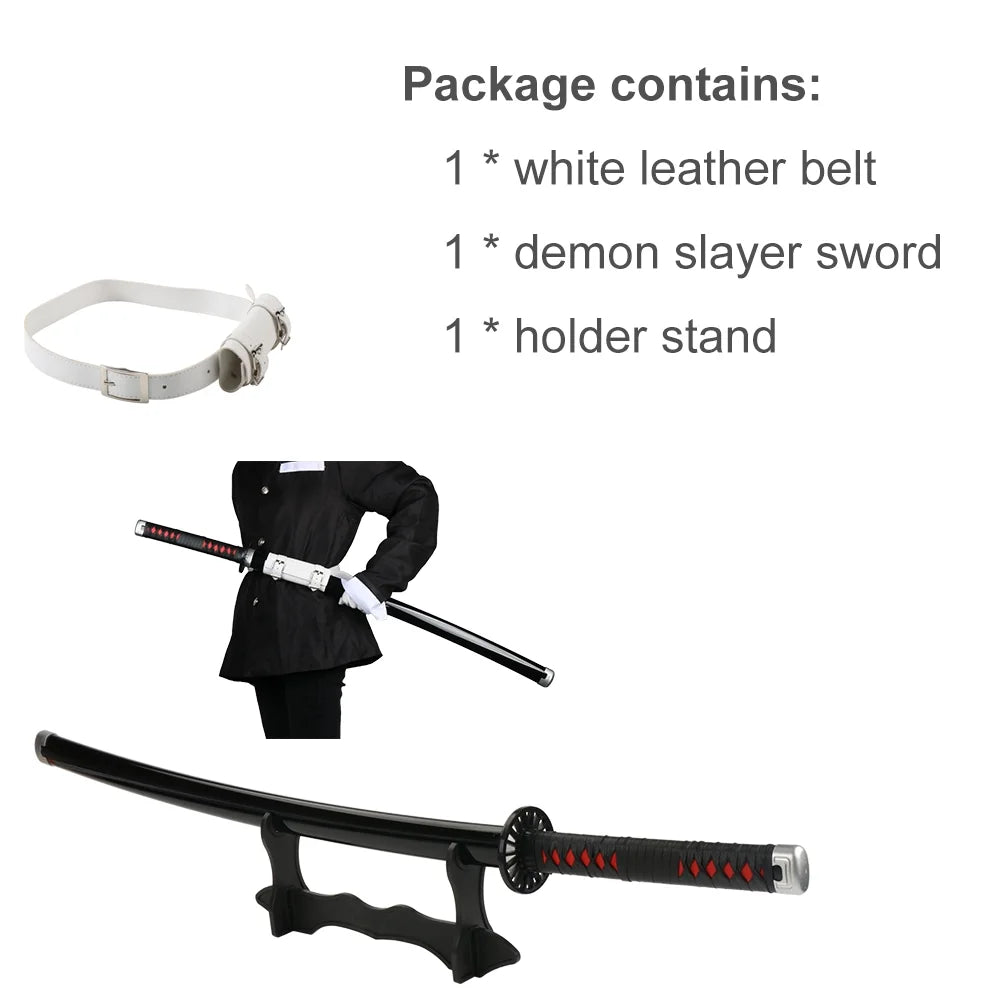 Bamboo 41 inches Cosplay Sword with Belt Holder Stand R19820