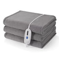 Electric Heated Blanket Full Size Gray Q506525