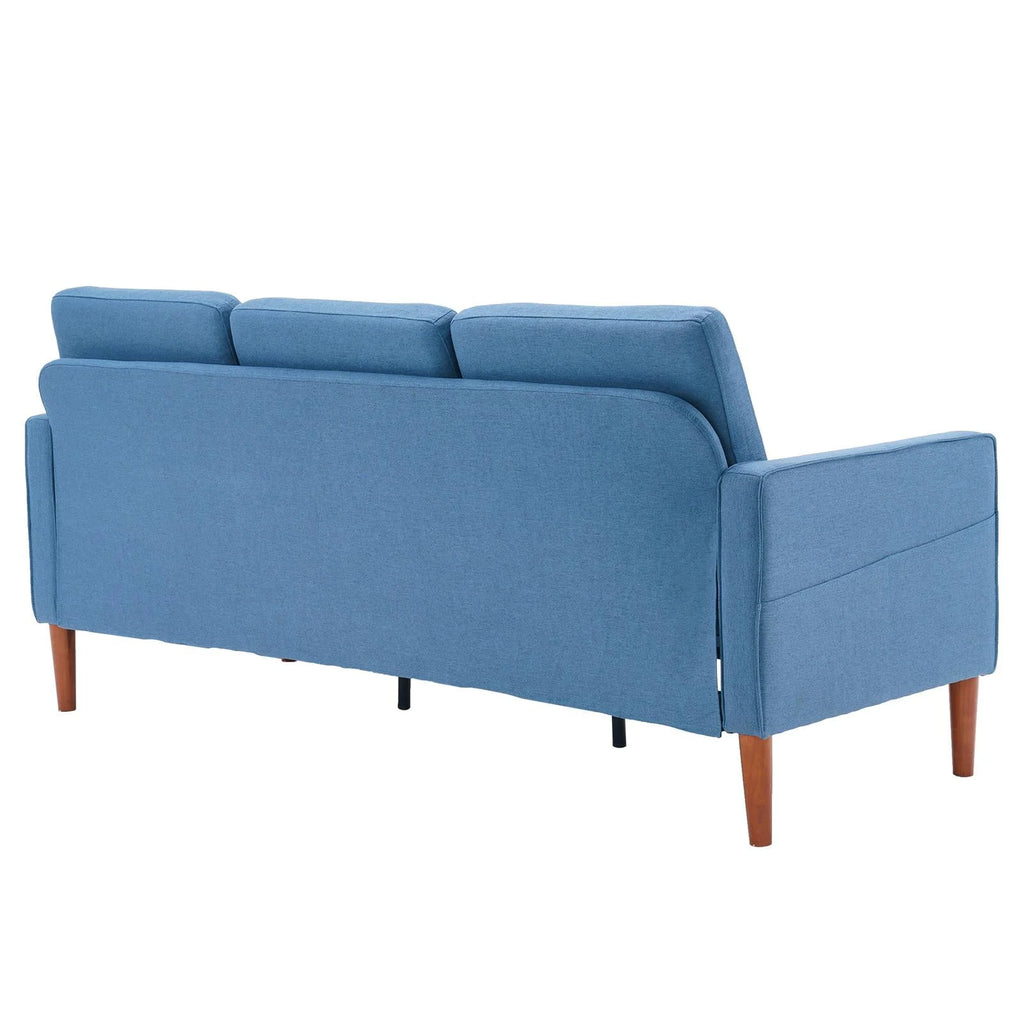 L Shaped Linen Fabric Convertible Sectional Sofa C862349