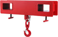 Forklift Lifting Hook, 4400lbs Capacity, Red, with Swivel Hook and Two Large T-Screws I313872