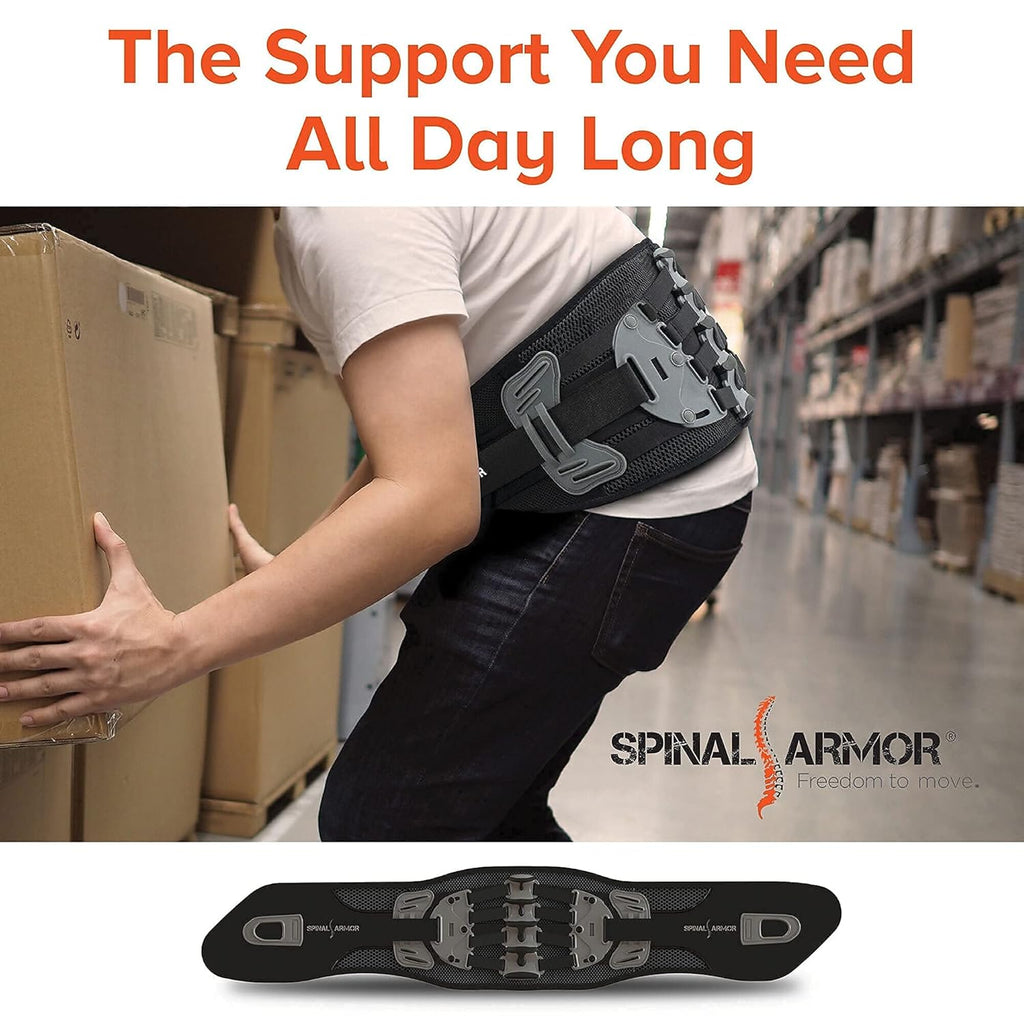 Breathable Adjustable Lumbar Support Back Brace O948551