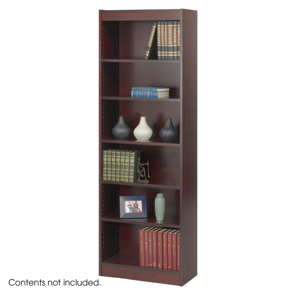 Medium Oak 6-Shelf Bookcase F210