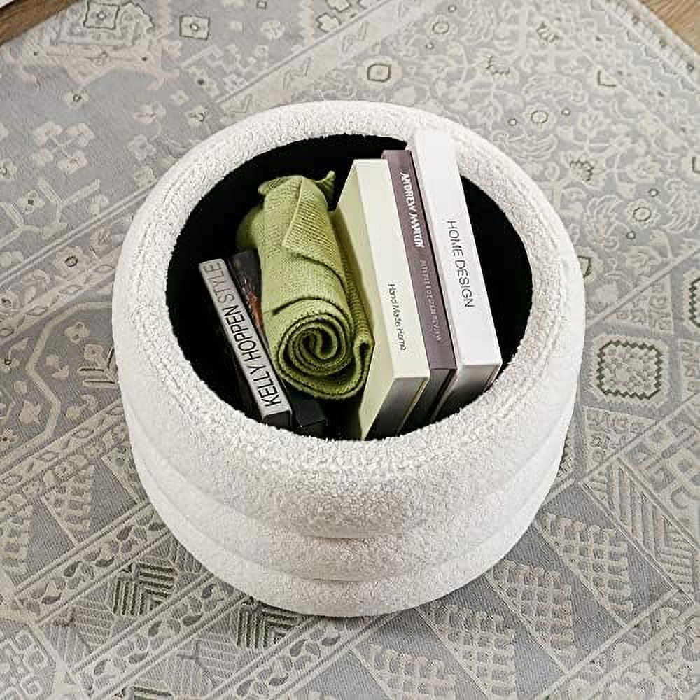 Round Fuzzy Ottoman L513502