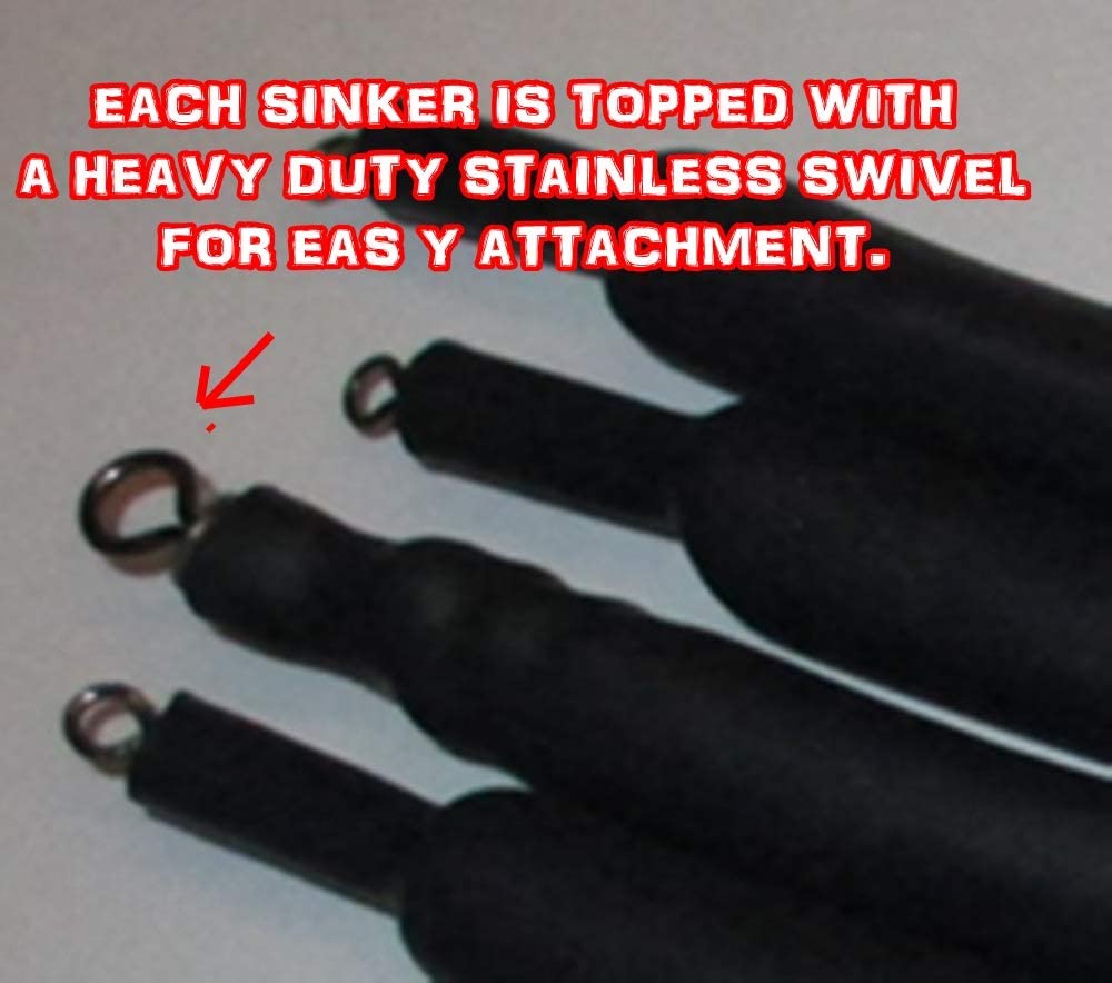 1Oz 2Oz 4Oz SNAGLESS Catfish Bottom Bouncing SINKERS L563