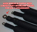 1Oz 2Oz 4Oz SNAGLESS Catfish Bottom Bouncing SINKERS L563