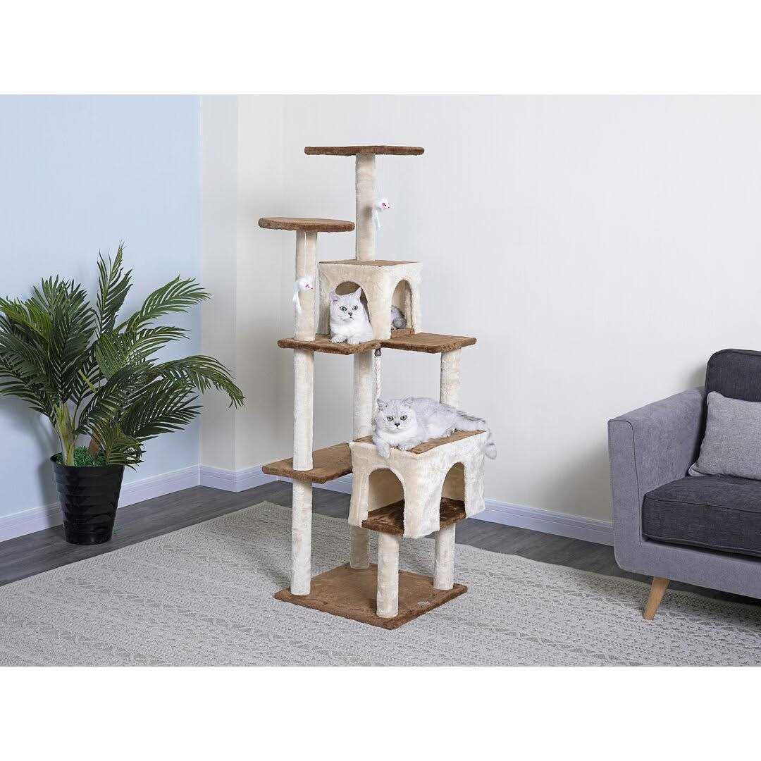 Kitten Cat Tree Condo with Scratching Board E27532