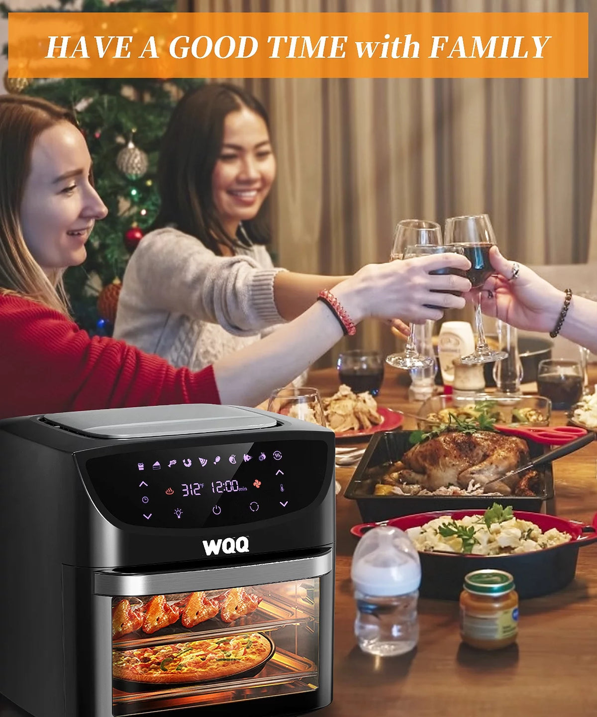 20 Quart 1800W Air Fryer Oven Combo V979