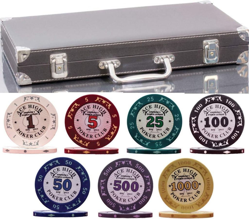500 Piece Clay Poker Set with Reinforced Case M95136
