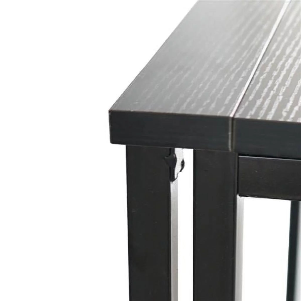 32" Black Computer Desk with Metal Leg T818