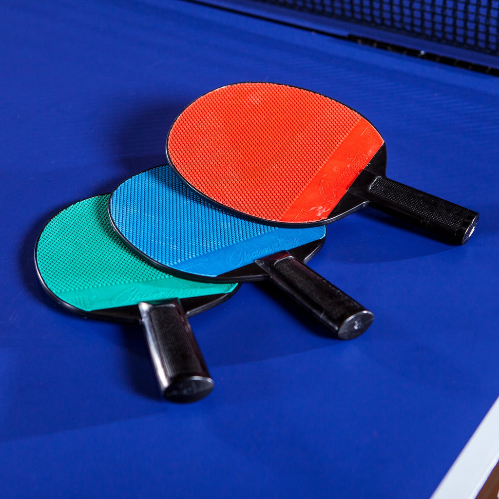 Plastic Rubber Face Table Tennis Paddle, Pack of 6 H95190