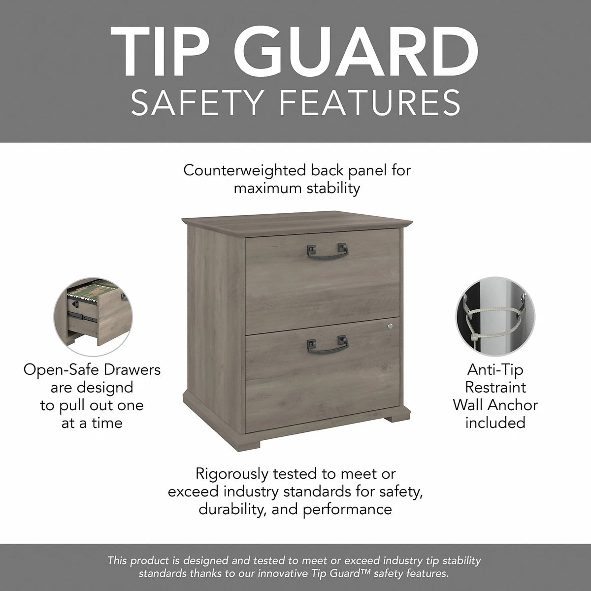 Driftwood Gray Lateral File Cabinet D75642