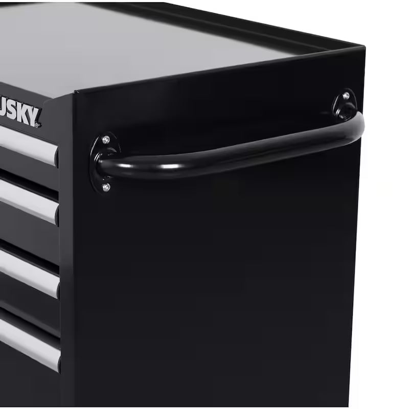 27 in. W 5-Drawer Gloss Black Rolling Tool Cabinet K22685