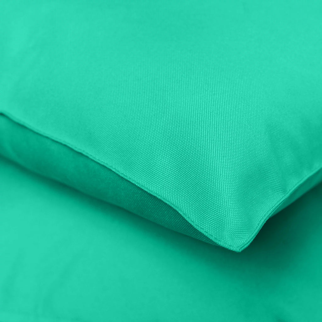 Pack of 2 Outdoor Decorative Throw Pillows 18 x 18 inch Solid Aqua Square Pillows A4564