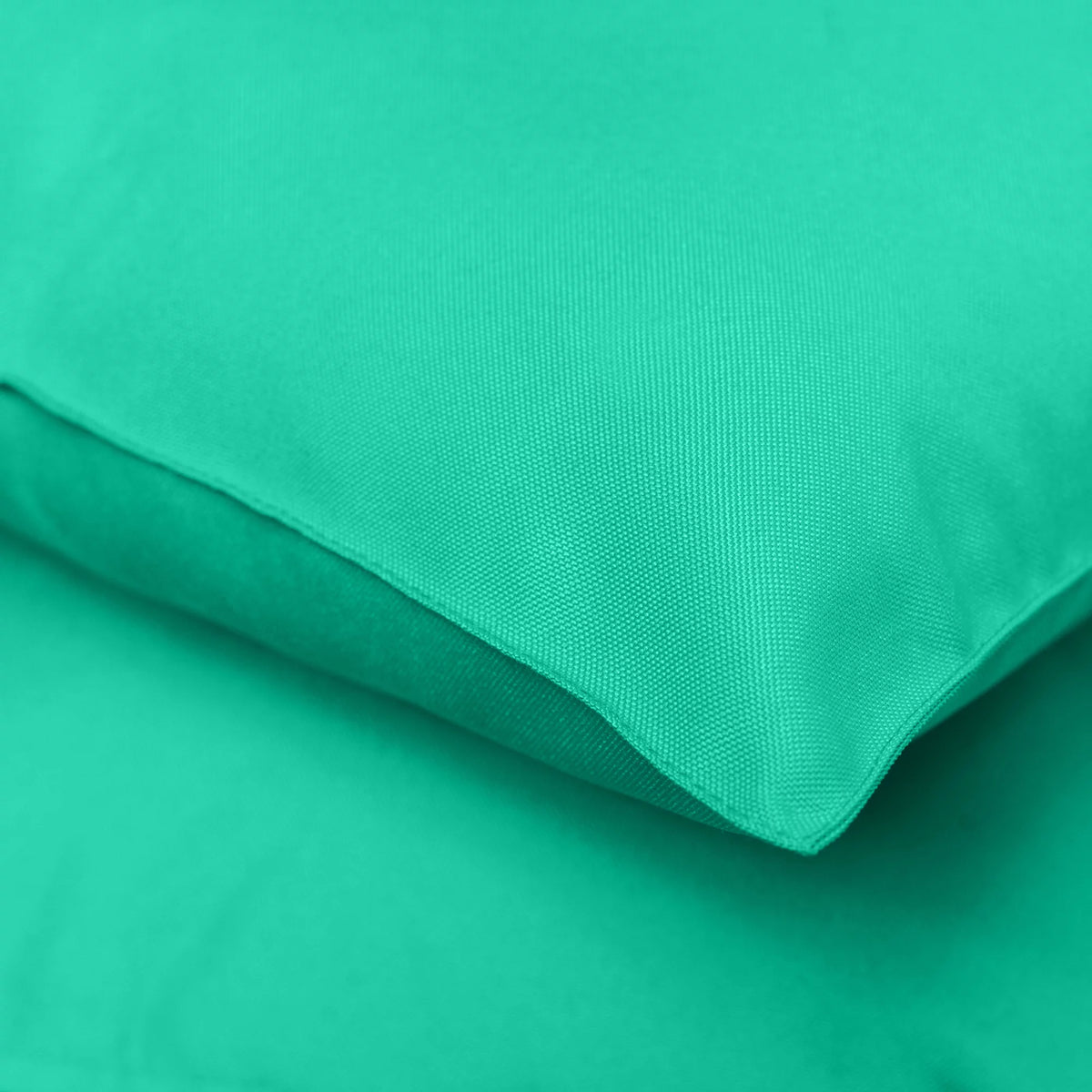 Pack of 2 Outdoor Decorative Throw Pillows 18 x 18 inch Solid Aqua Square Pillows A4564