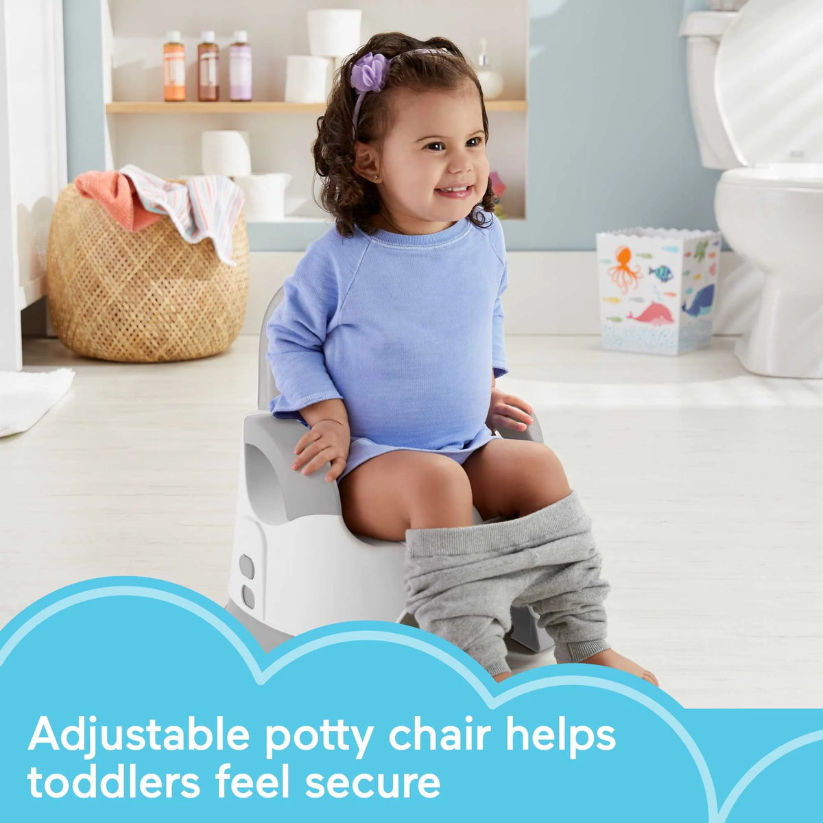 Adjustable Toddler Training Toilet with Removable Bowl R7548