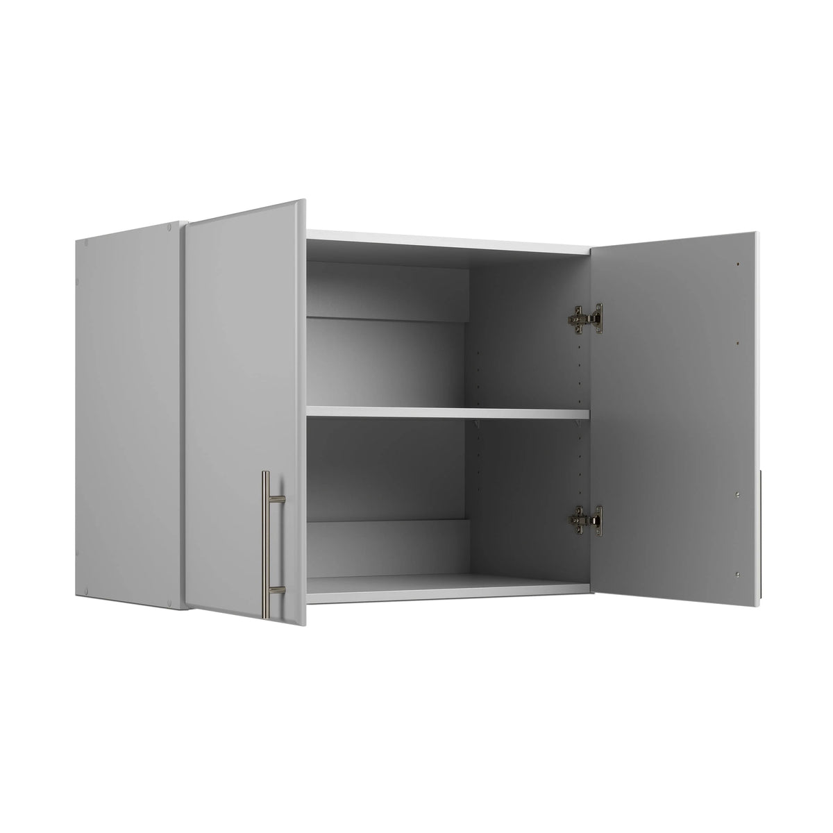 Light Gray Wall Cabinet with Storage Shelf I225455