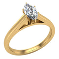 18K Gold Marquise Solitaire Engagement Ring 0.50 Carat D565114