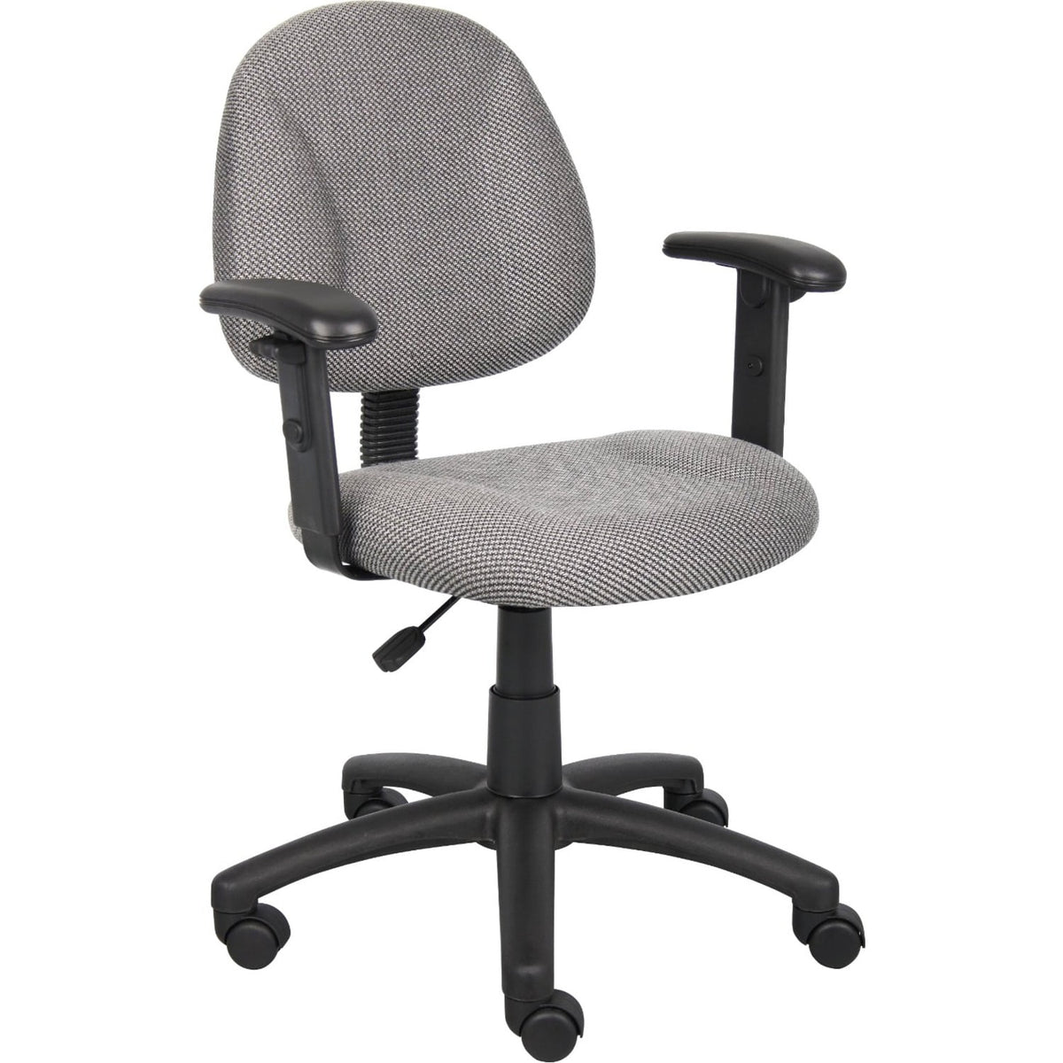 Grey Adjustable Office Task Chair with Adjustable Arms L7124