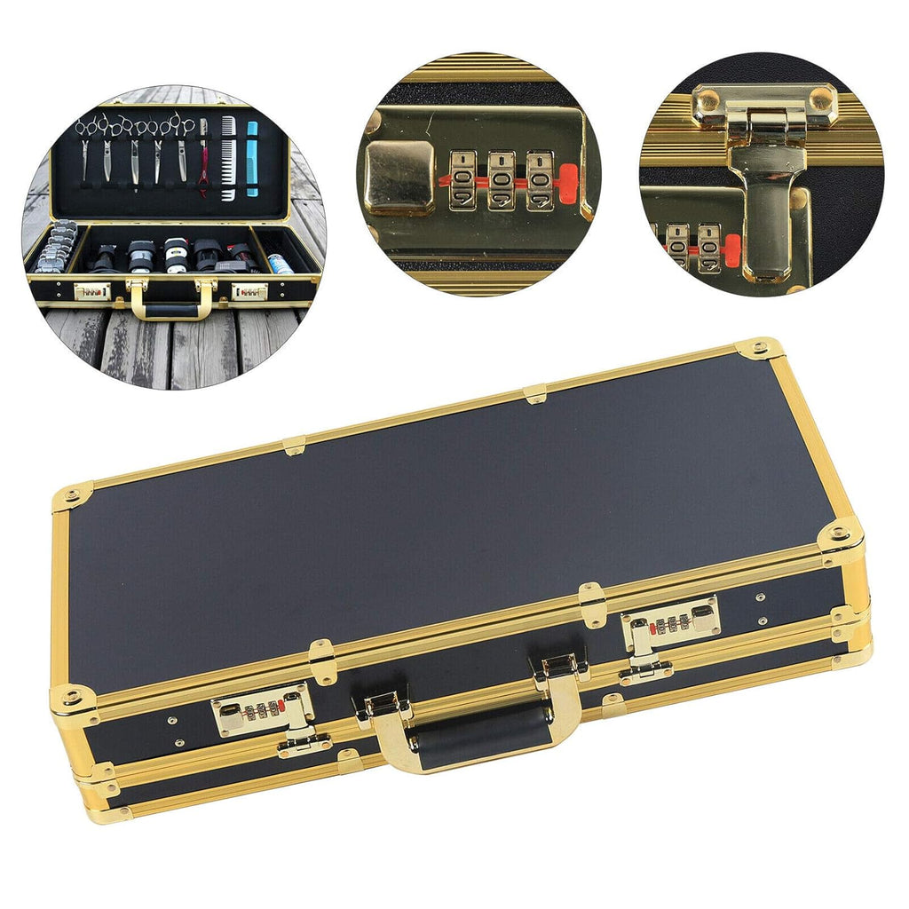 Barber Case Suitcase Carrying Case for Clippers Trimmers Scissors Combs Tools R670513