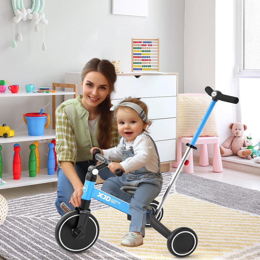 7 in 1 Toddler Tricycle with Push Handle D786
