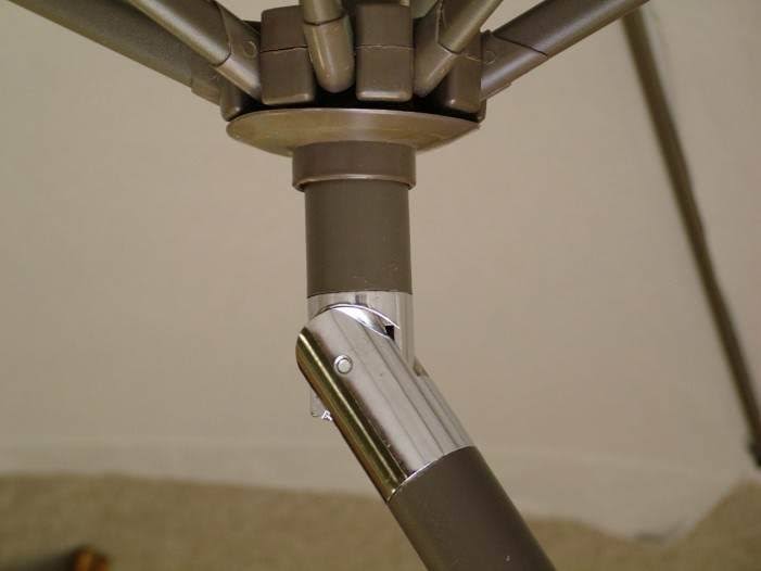 8 Foot Aluminum Patio Umbrella with Tilt and Crank F65051