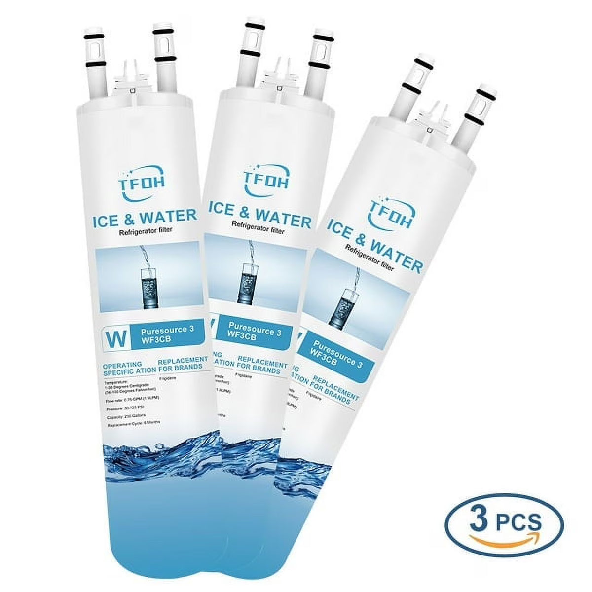 Pack of 3 Water and Ice Filters U497