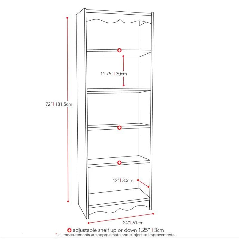 Frost White Tall Bookcase W946