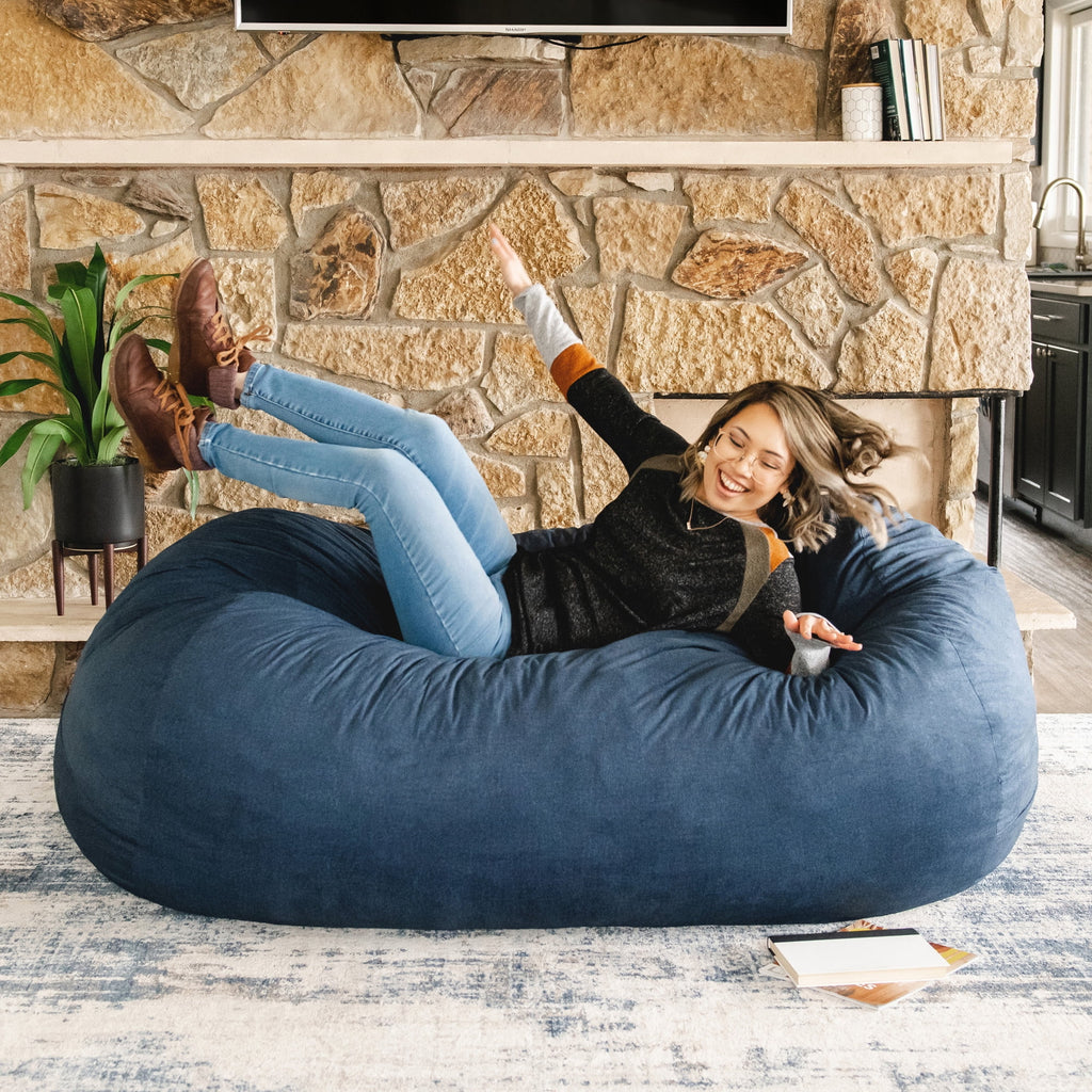 Foam Filled Bean Bag Chair with Removable Cover N98186
