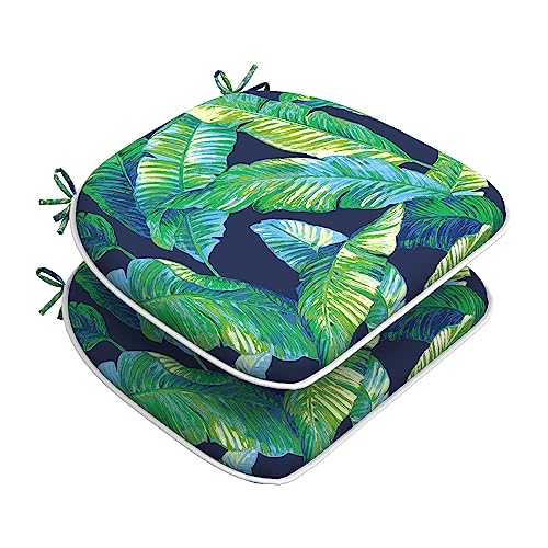Set of 4 Water Repellent Outdoor Chair Cushions 17"x 16" I51865