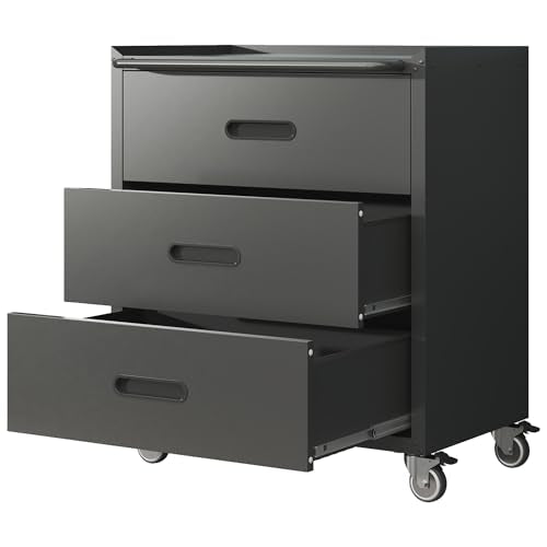 Metal Garage Storage Cabinet with Wheels Y1673